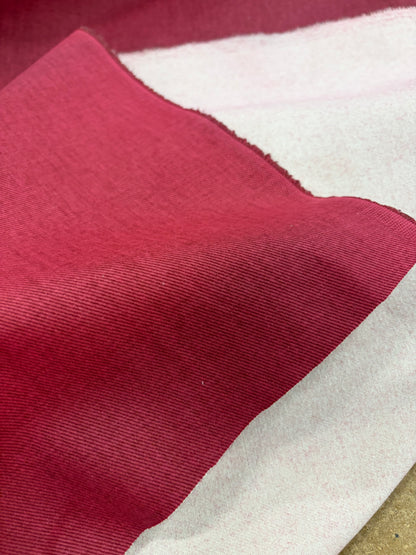 DENIM DISTRICT 033 red stonewashed heavy twill