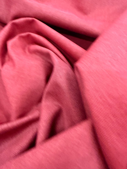 DENIM DISTRICT 033 red stonewashed heavy twill