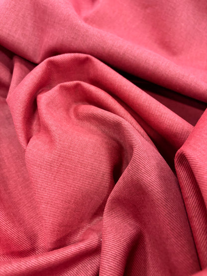 DENIM DISTRICT 033 red stonewashed heavy twill