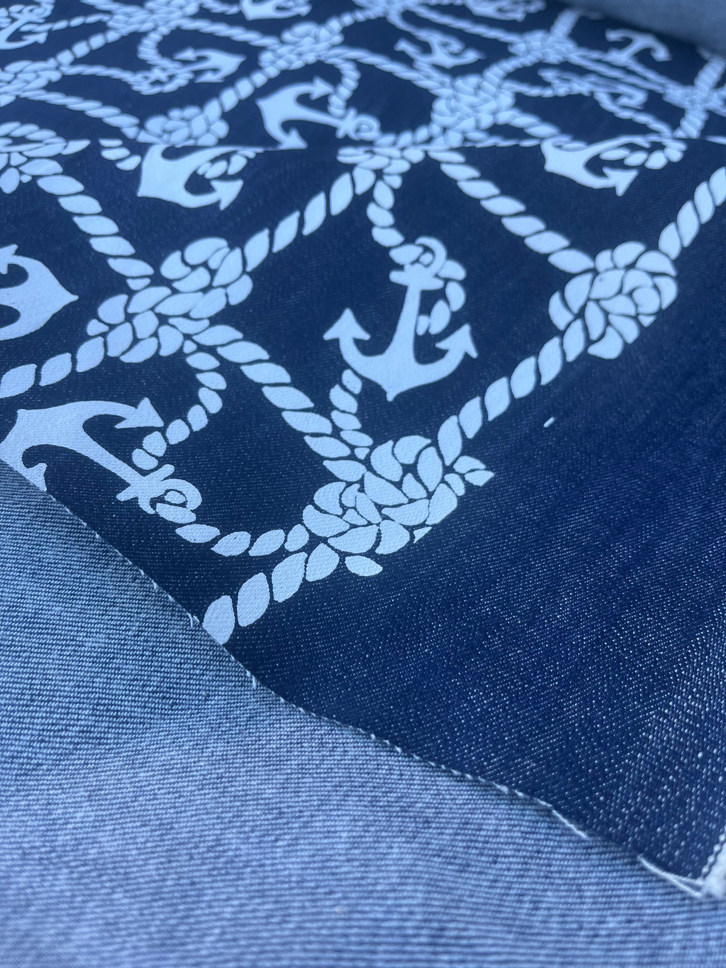 DENIM COLLECTION 008 heavy denim with print