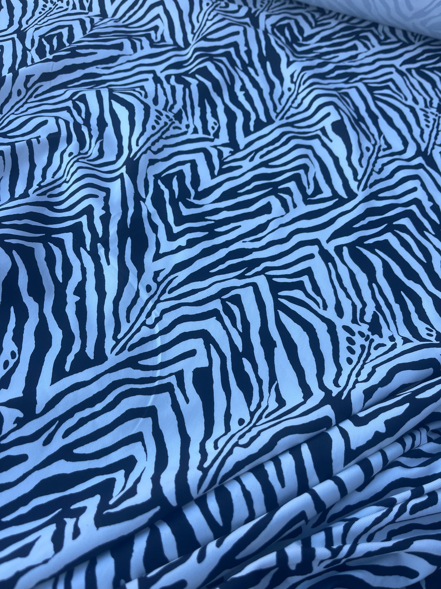DONDP 1000 jersey viscose elasthane black/white zebra