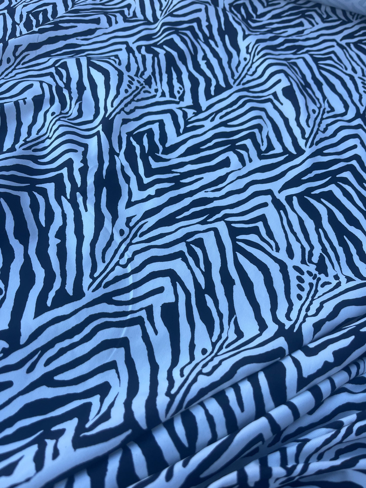 DONDP 1000 jersey viscose elasthane black/white zebra