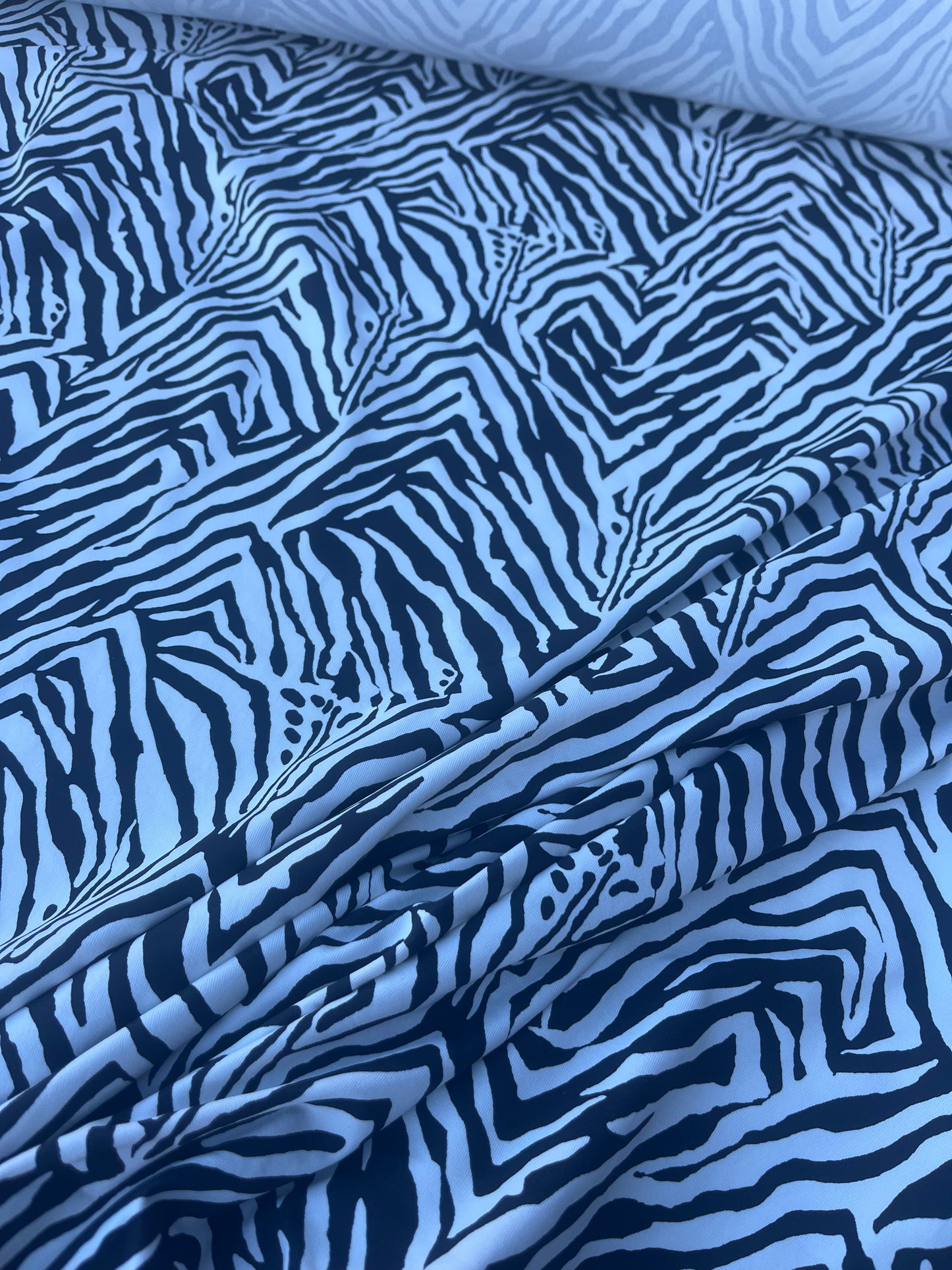 DONDP 1000 jersey viscose elasthane black/white zebra