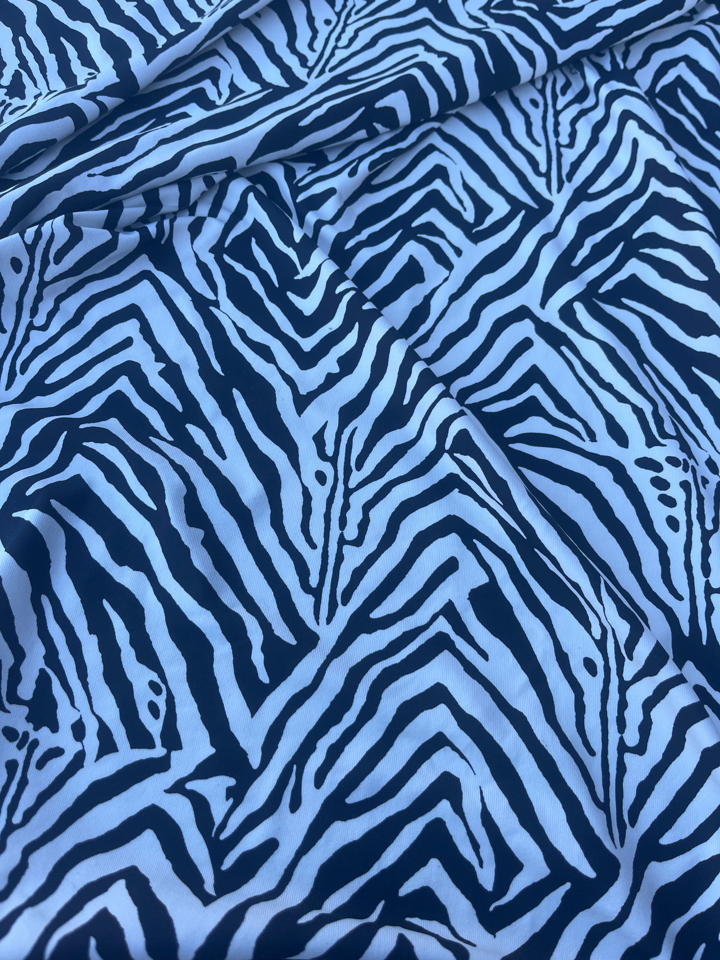 DONDP 1000 jersey viscose elasthane black/white zebra