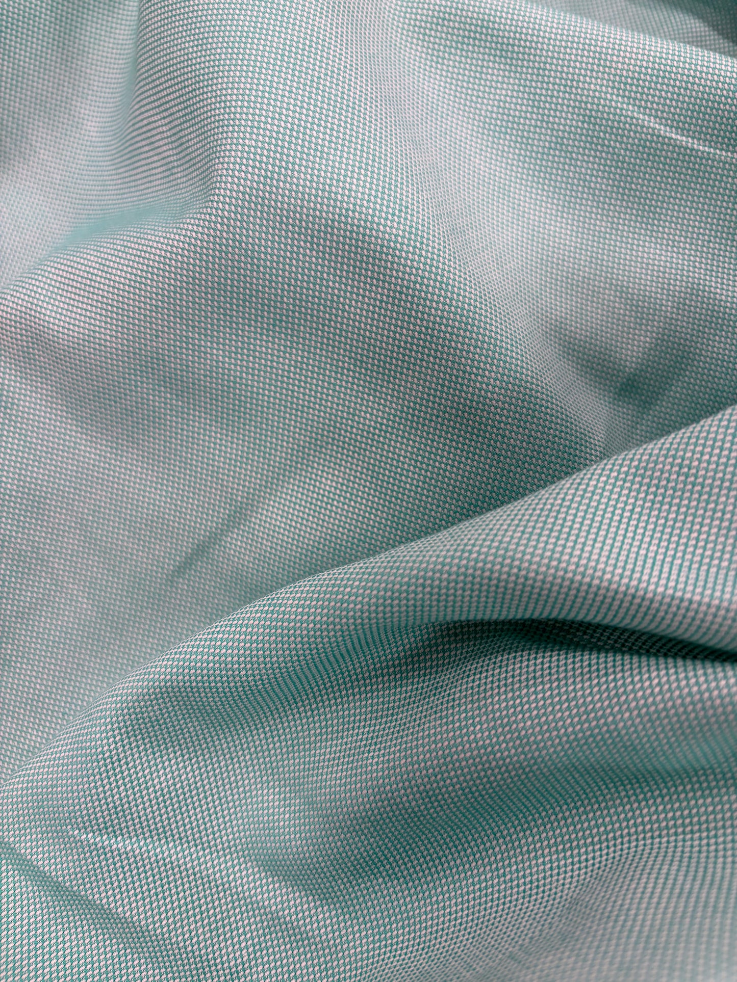 DENIM DISTRICT 036 mint cotton oxford shirting fabric