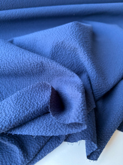 PC MOE 017 navy seersucker cotton suiting fabric
