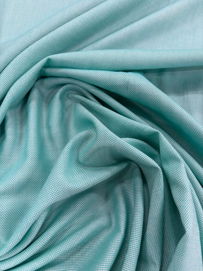 DENIM DISTRICT 036 mint cotton oxford shirting fabric