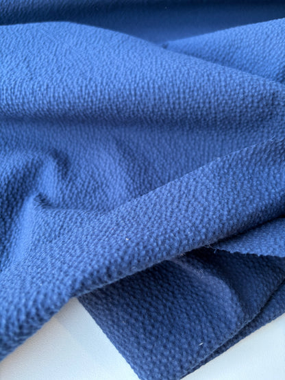 PC MOE 017 navy seersucker cotton suiting fabric