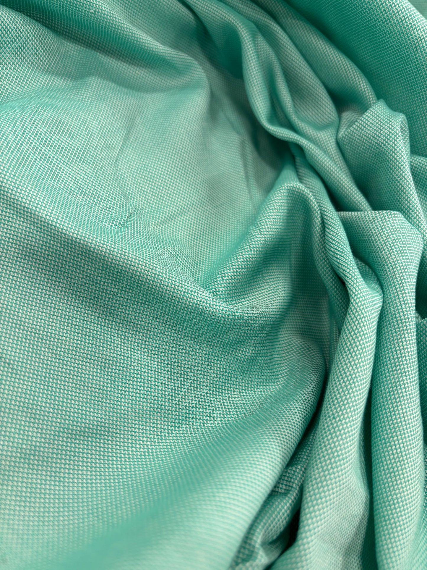 DENIM DISTRICT 036 mint cotton oxford shirting fabric
