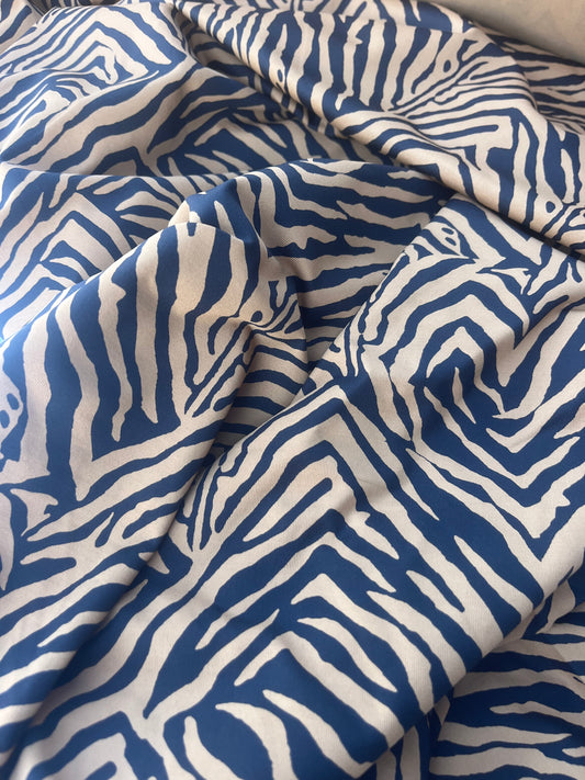 DONDP 1005 jersey viscose elasthane black/camel zebra