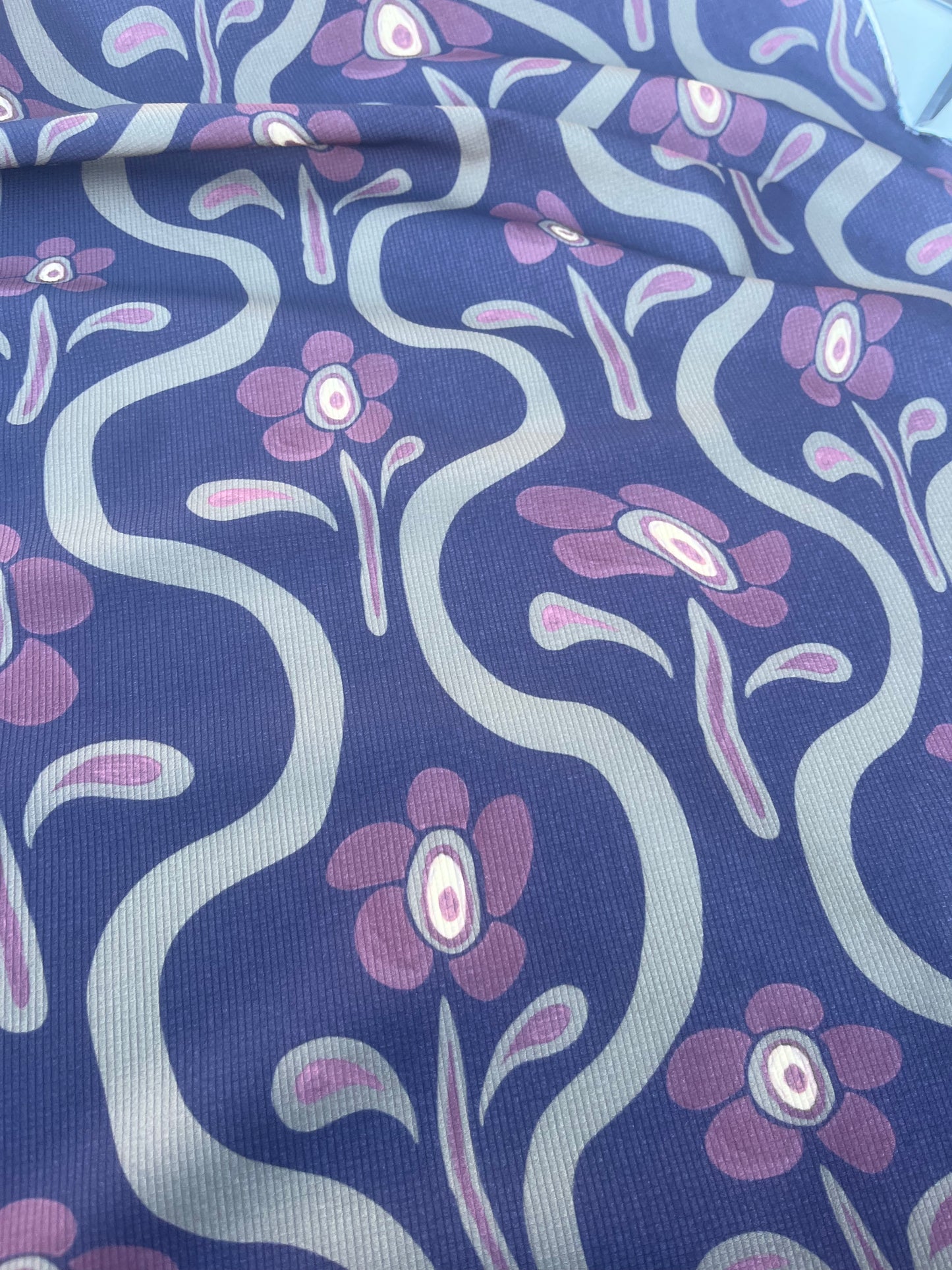 DONDP 1015 ribstop bi-stretch with flowers