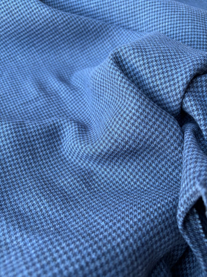 PC MOE 019 indigo/navy small dogtooth cotton