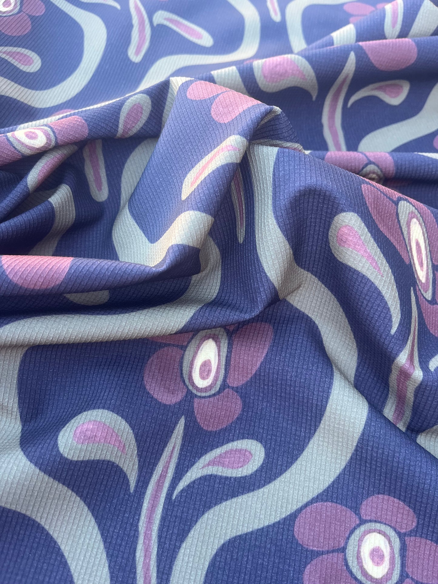 DONDP 1015 ribstop bi-stretch with flowers