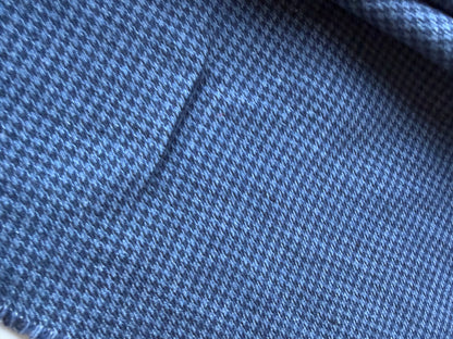 PC MOE 019 indigo/navy small dogtooth cotton