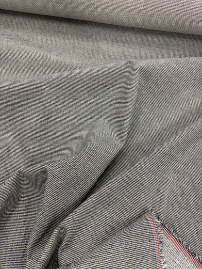 DENIM DISTRICT 039 navy/white fantasy midweight cotton stretch