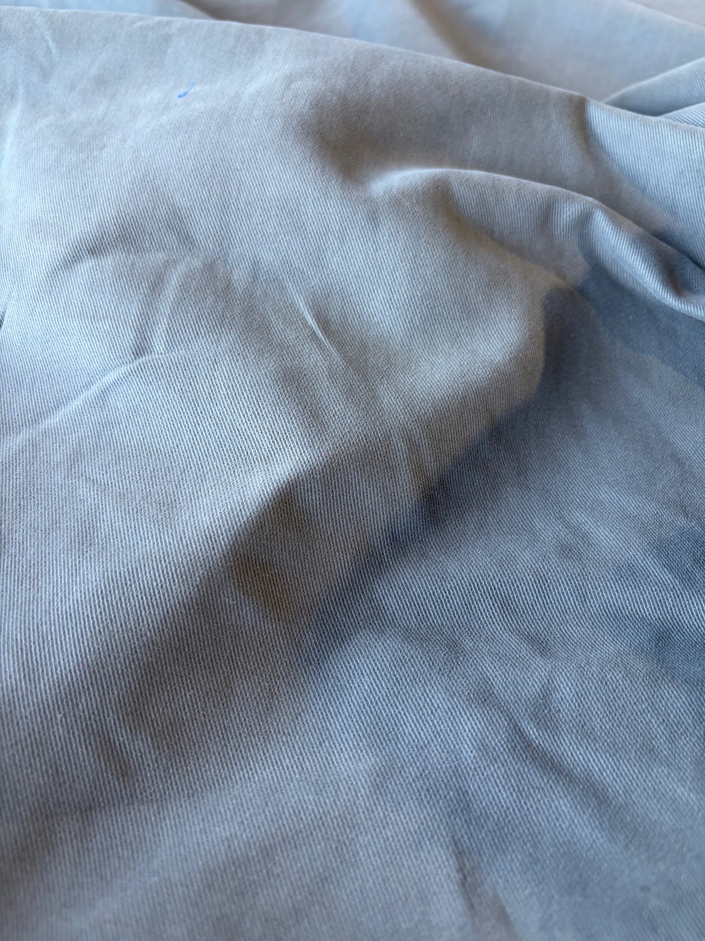 JOS 005 very heavy sandwashed cotton twill elephant grey
