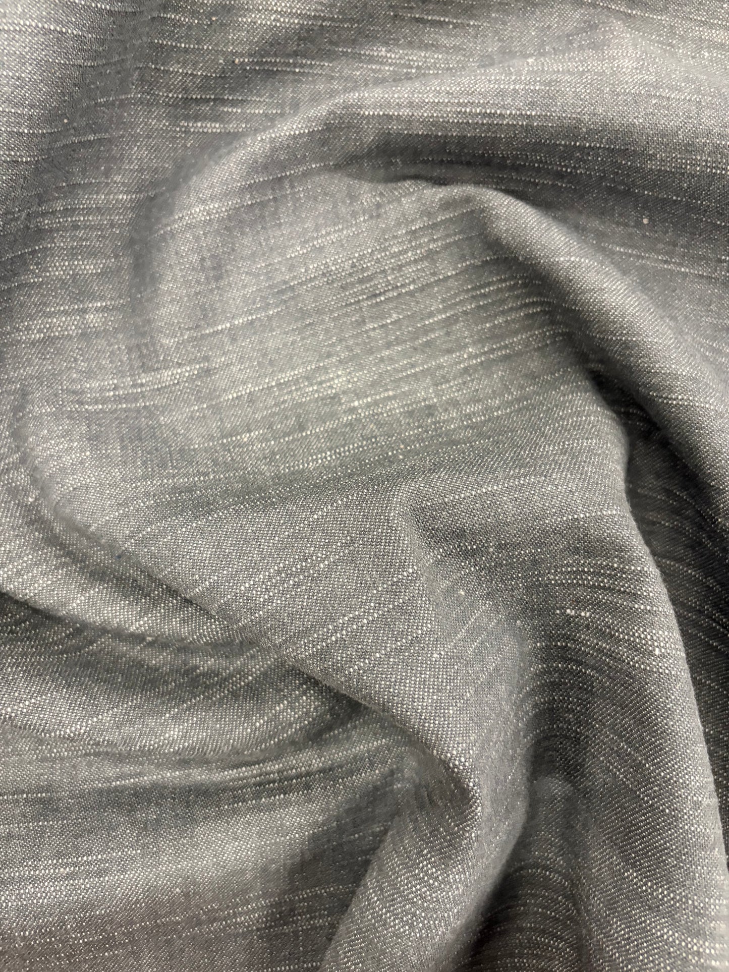 DENIM DISTRICT 040 grey heavy slub denim no stretch