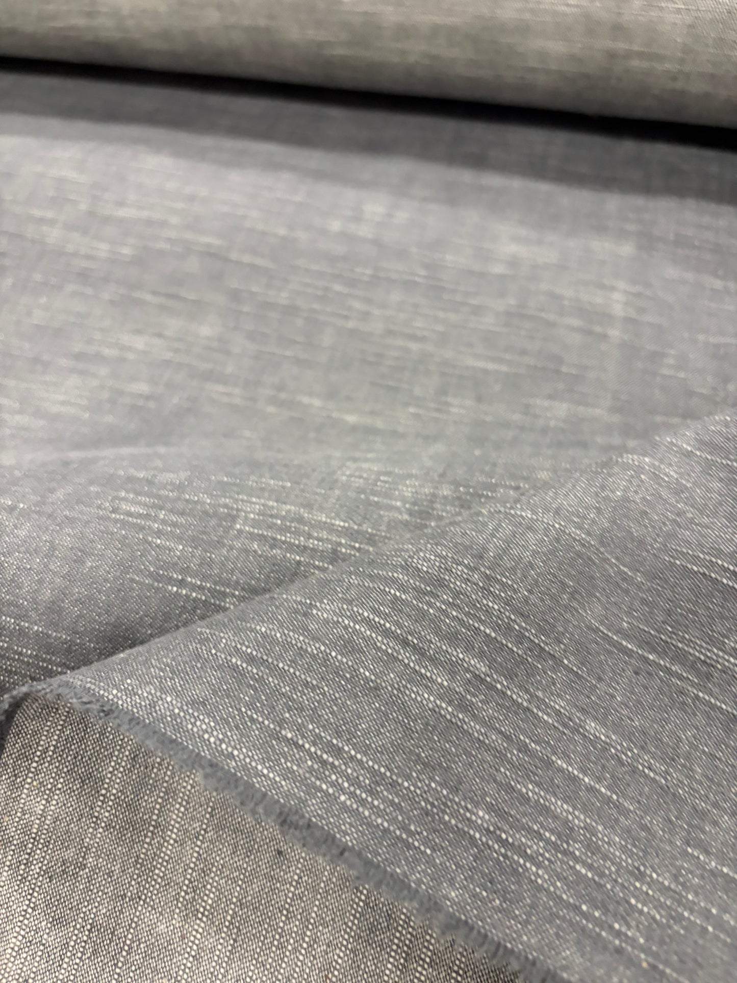 DENIM DISTRICT 040 grey heavy slub denim no stretch