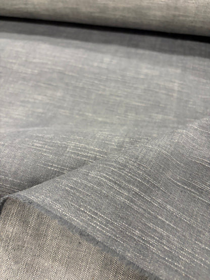 DENIM DISTRICT 040 grey heavy slub denim no stretch