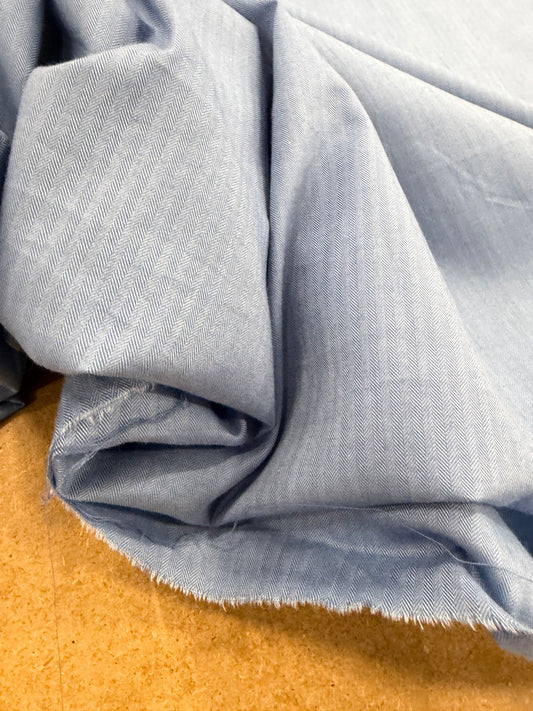 DENIM DISTRICT 043 colourwoven stretch shirting fabric