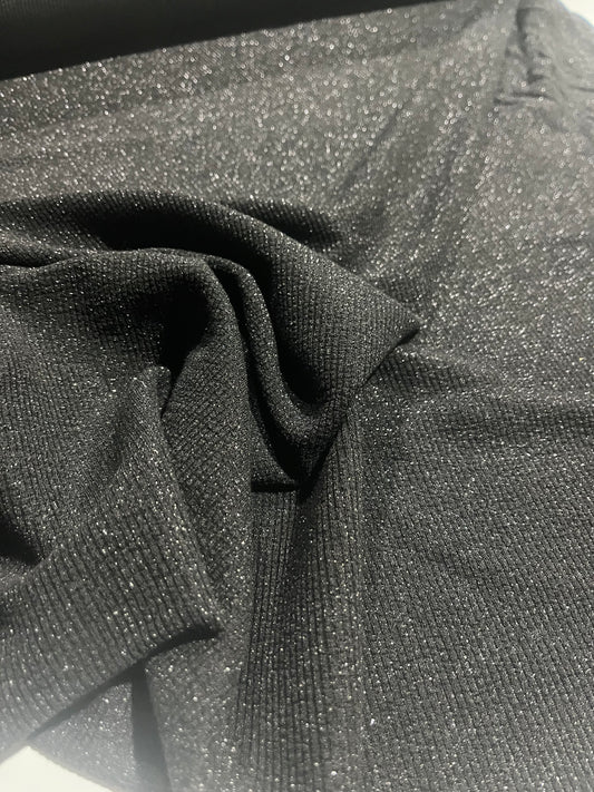 BRIAN 003 viscose lurex jersey black