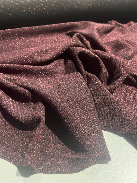 BRIAN 006 viscose lurex jersey wine