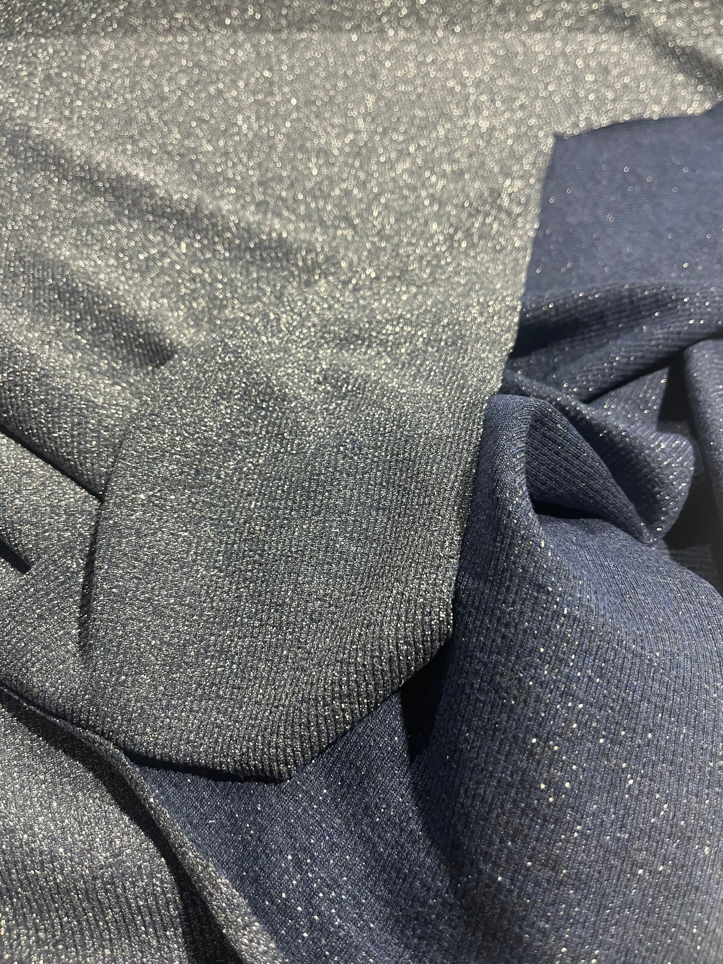 BRIAN 007 viscose lurex indigo