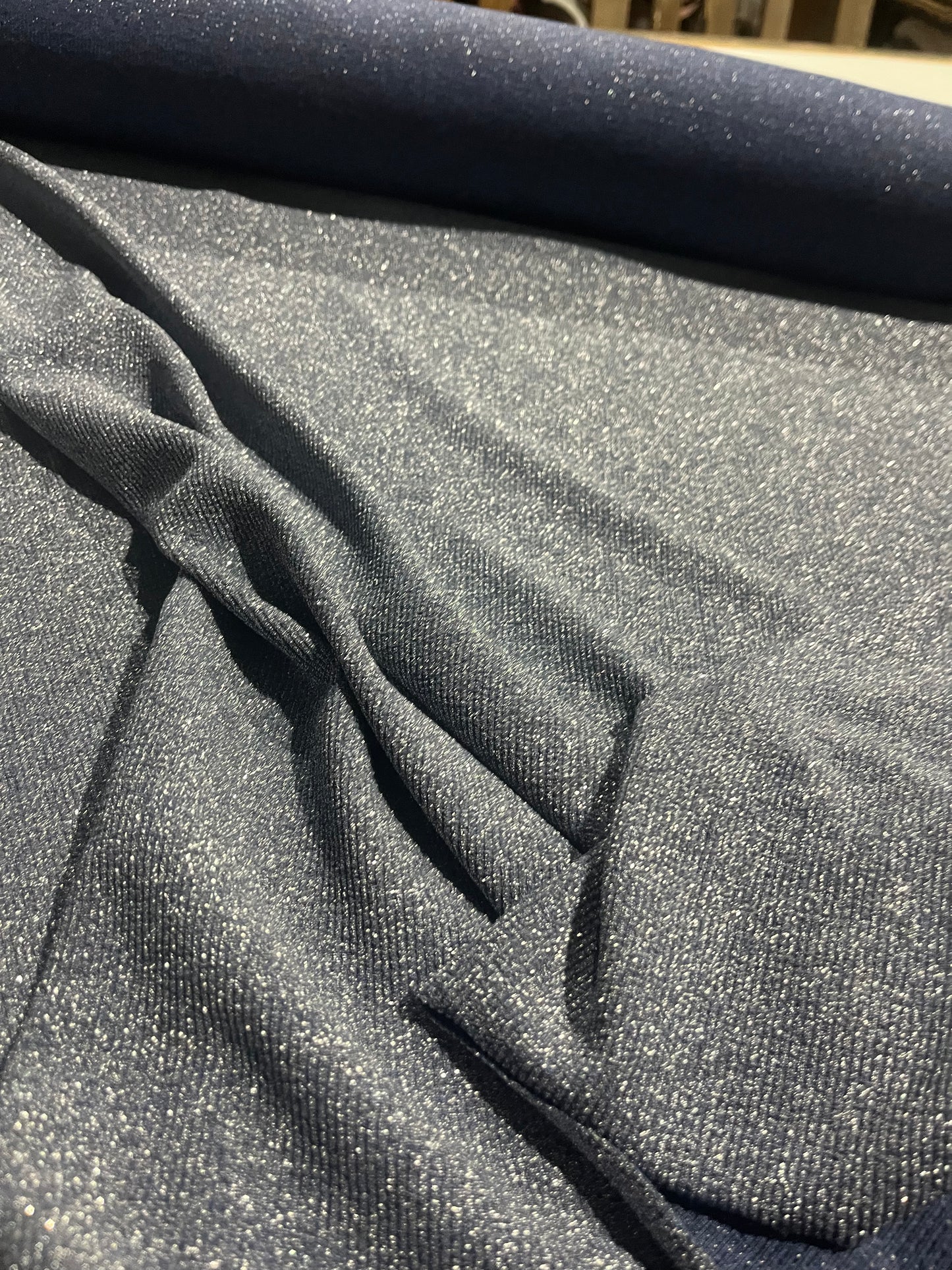 BRIAN 007 viscose lurex indigo