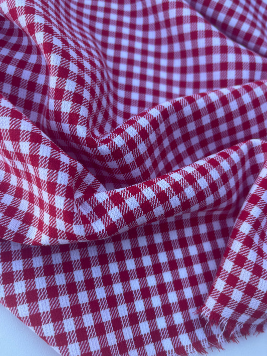 PC DONDP 1050 stretch vichy check red/white