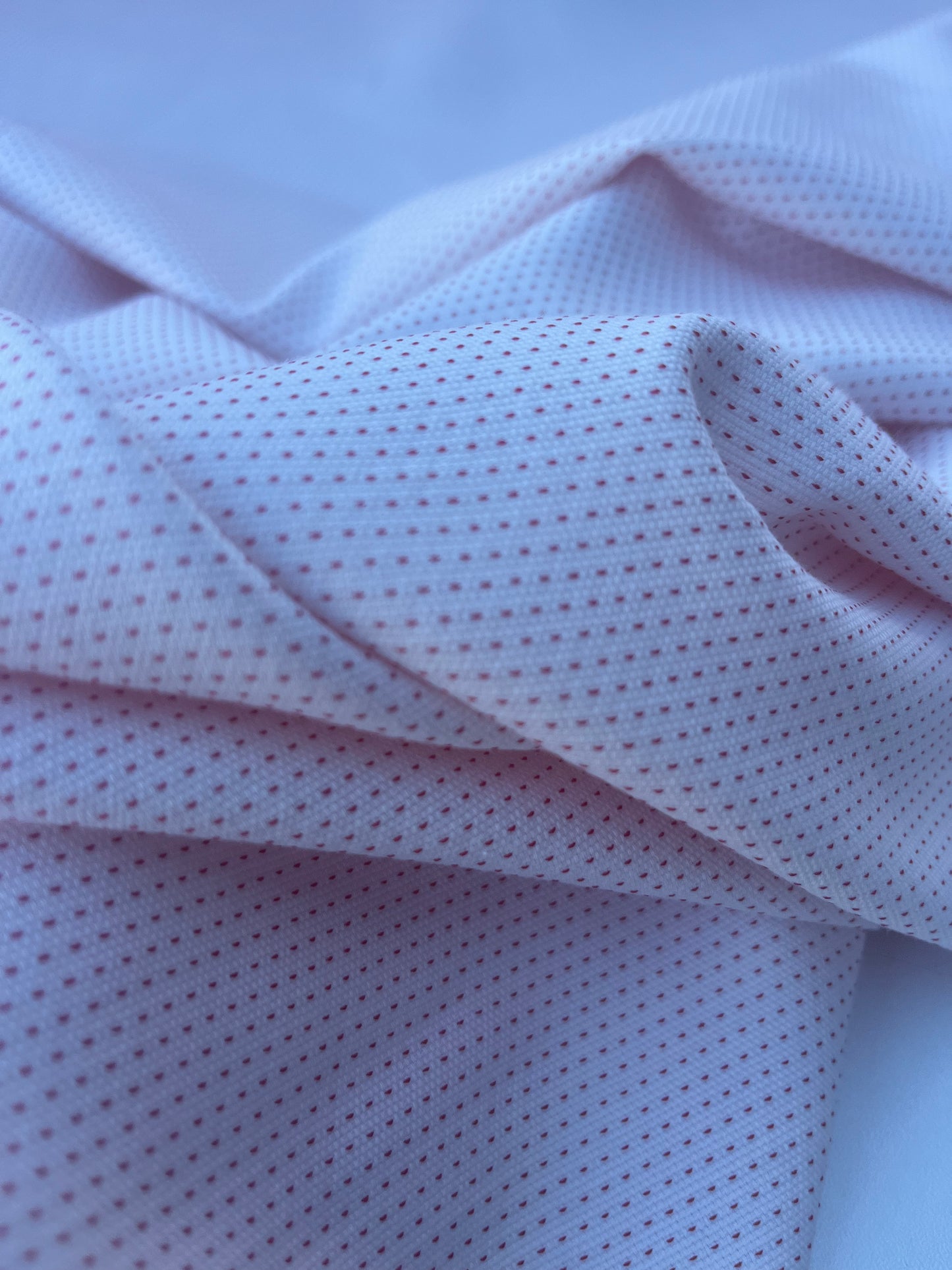 DONDP 1055 cotton jacquard punta spillo white/red