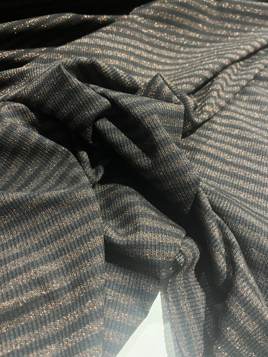 BRIAN 009 jersey rib stripe 2/1 with lurex