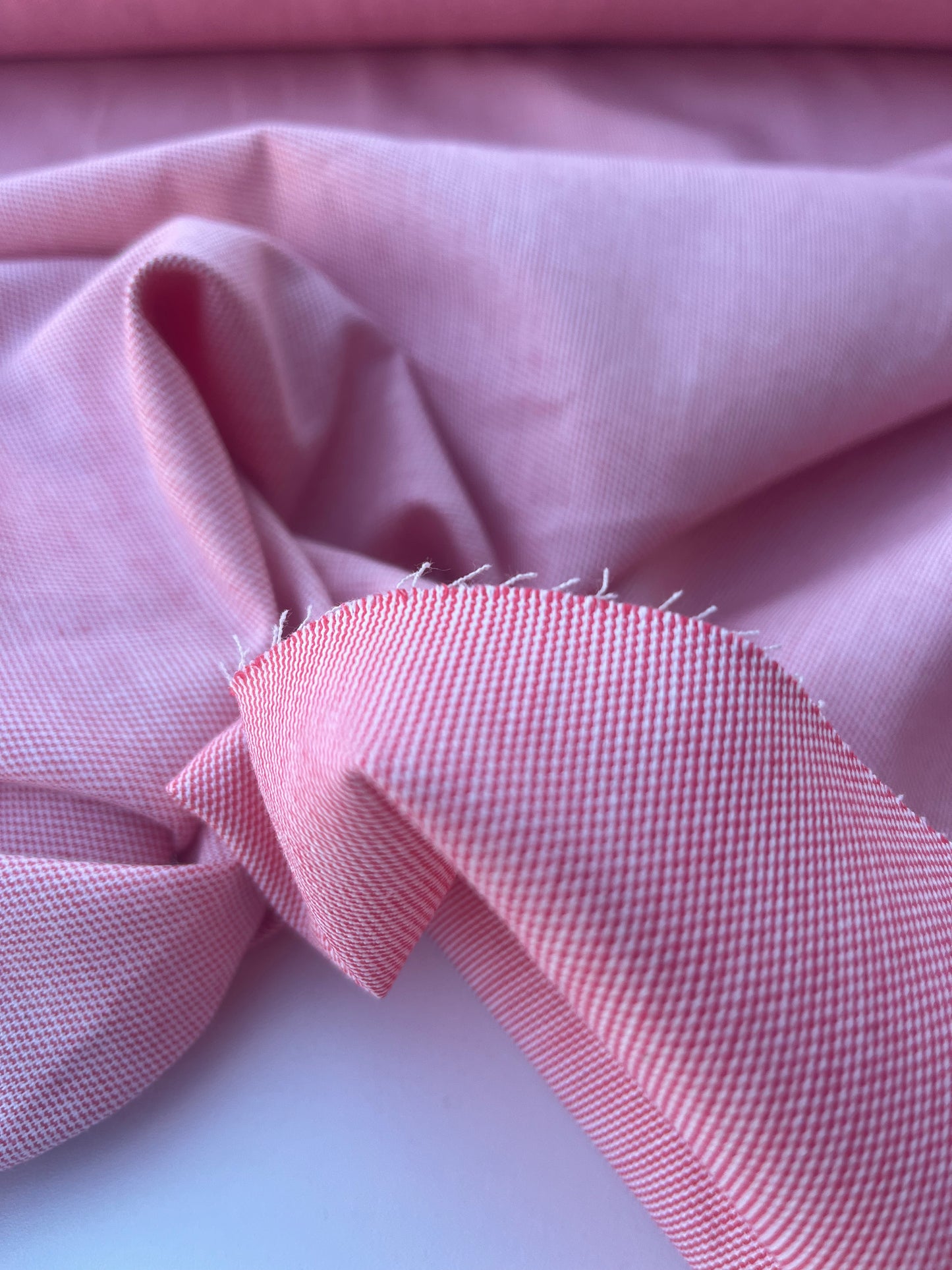 DONDP 1060 cotton stretch check red/white