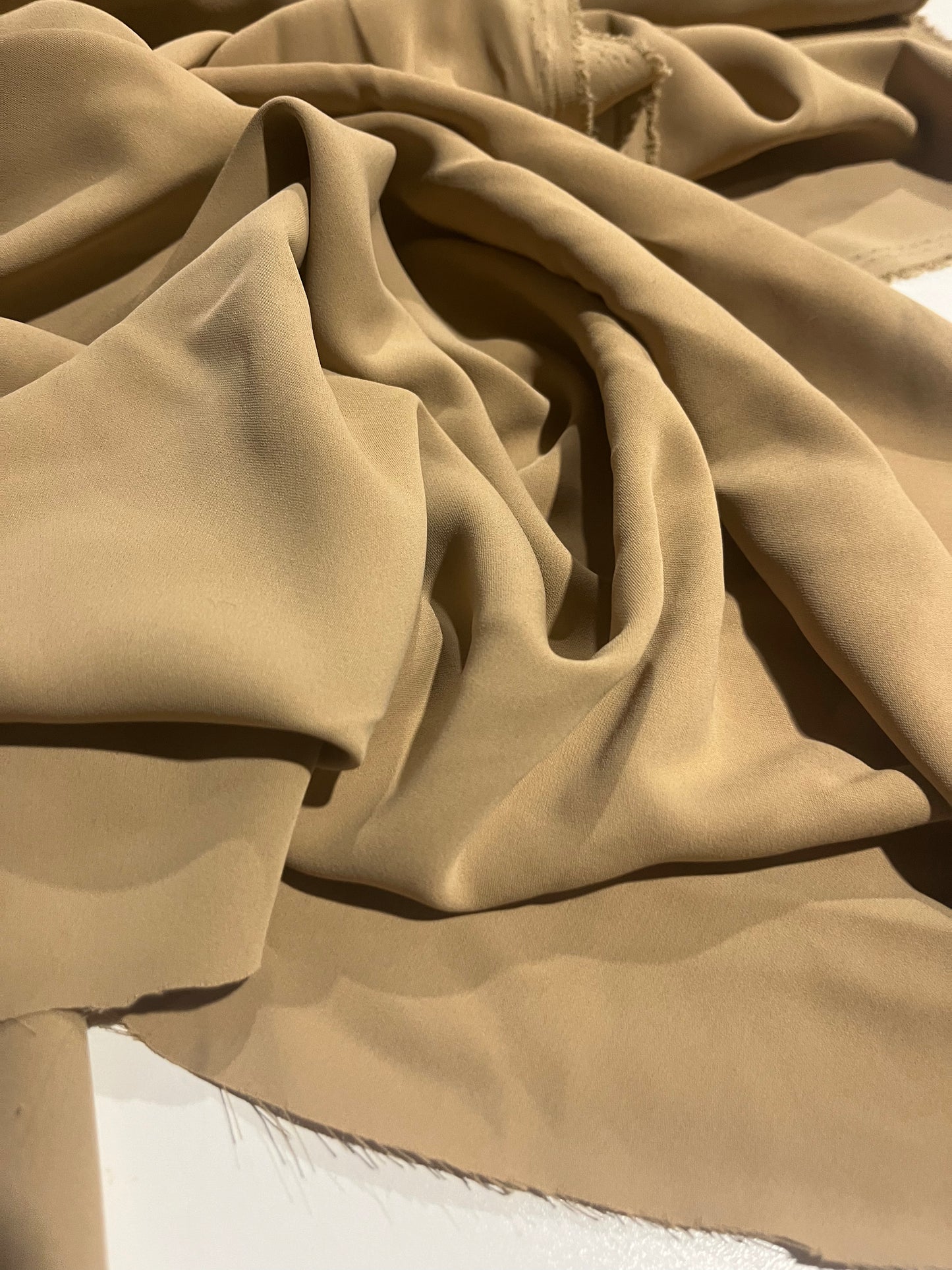 BRIAN 010 camel stretch poly viscose