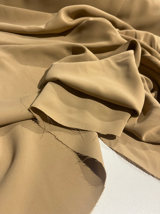 BRIAN 010 camel stretch poly viscose