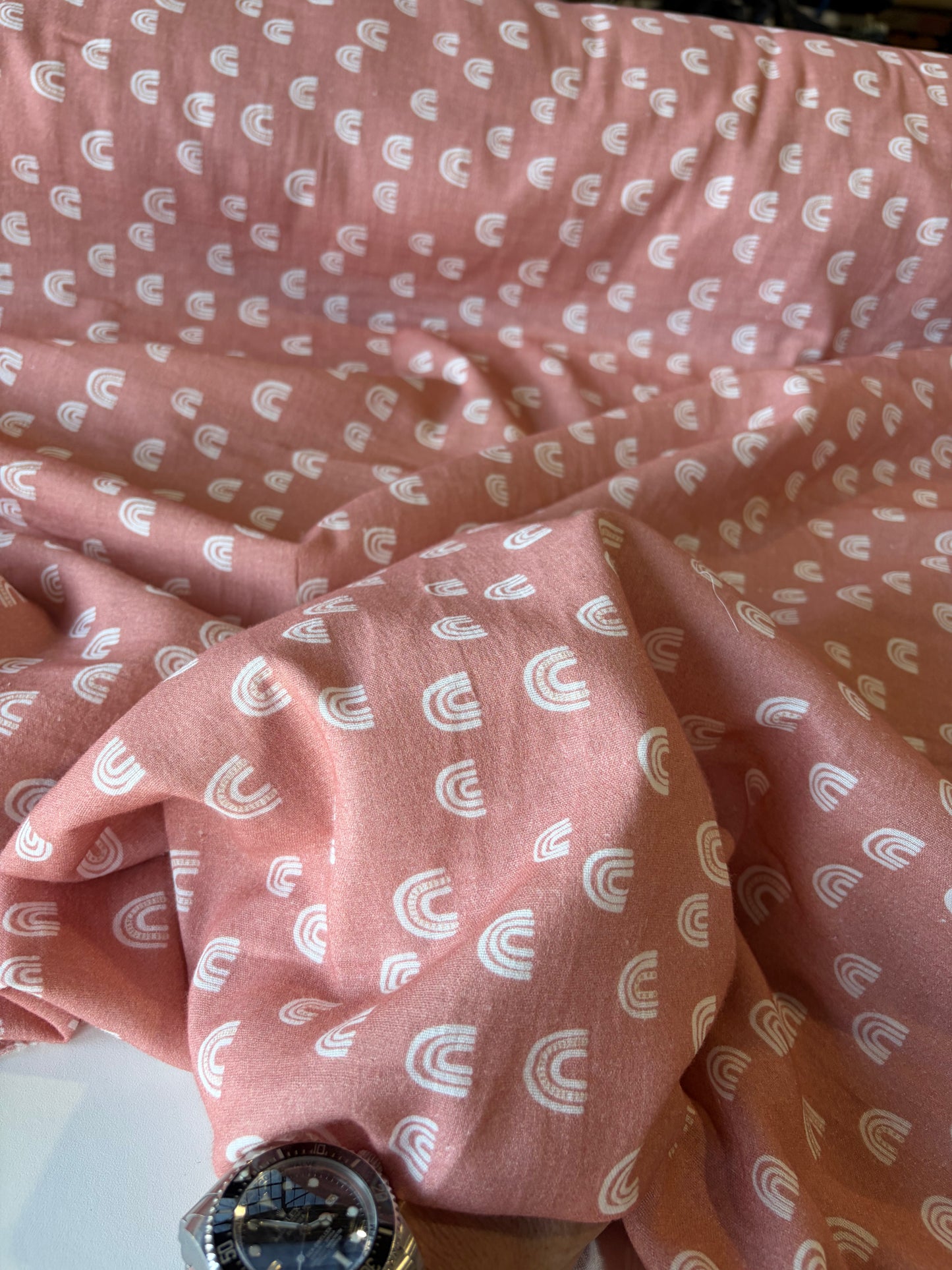 JOS 015 washed double gaze print old pink