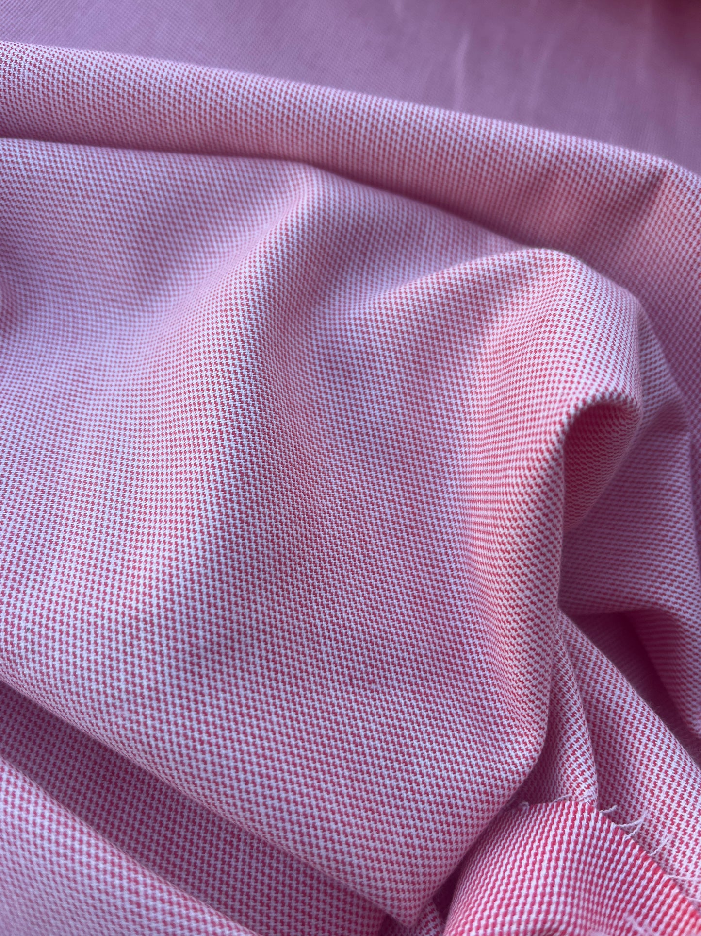 DONDP 1060 cotton stretch check red/white