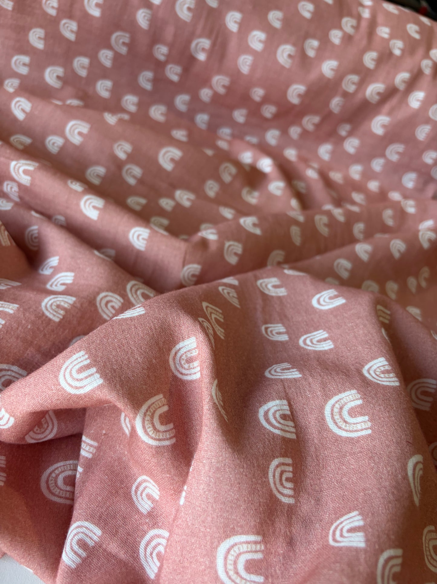 JOS 015 washed double gaze print old pink