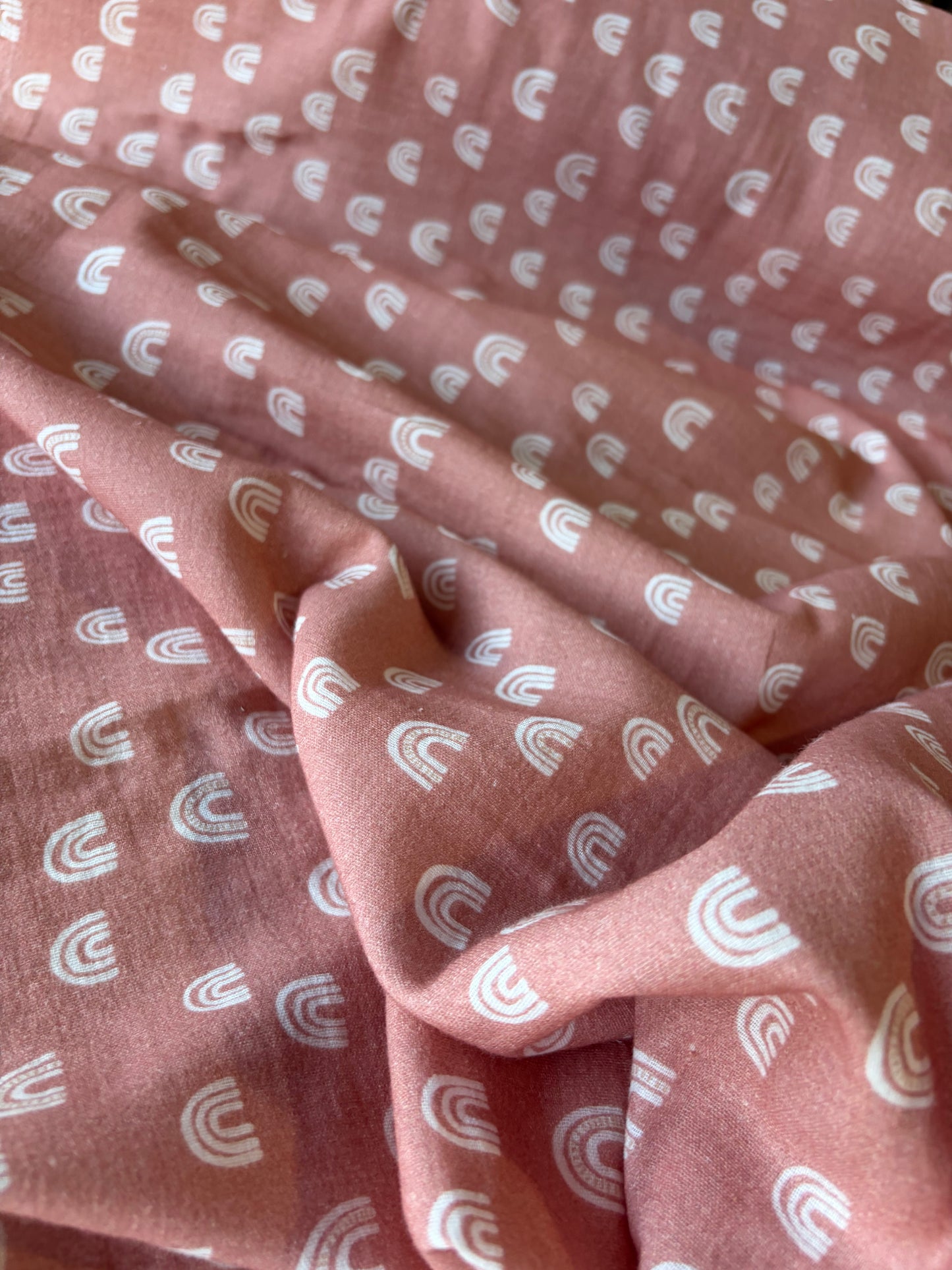 JOS 015 washed double gaze print old pink