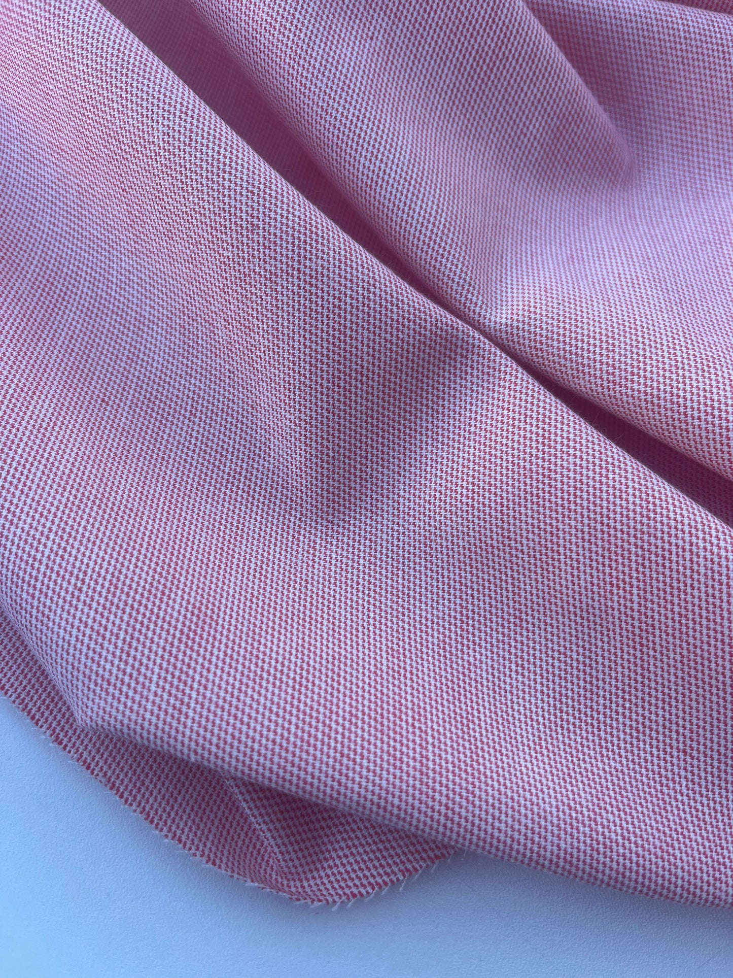 DONDP 1060 cotton stretch check red/white