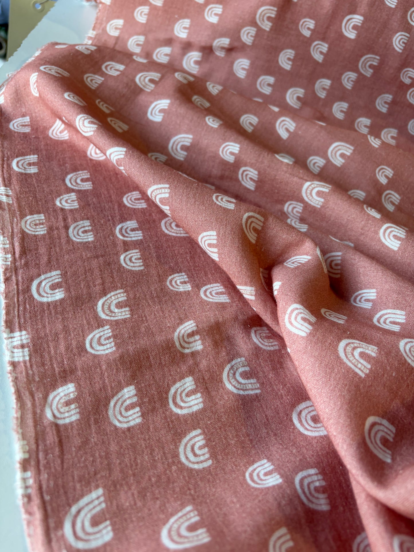 JOS 015 washed double gaze print old pink