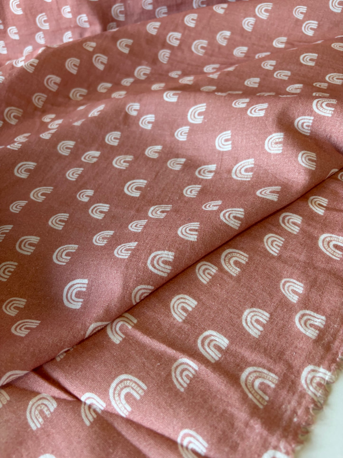 JOS 015 washed double gaze print old pink