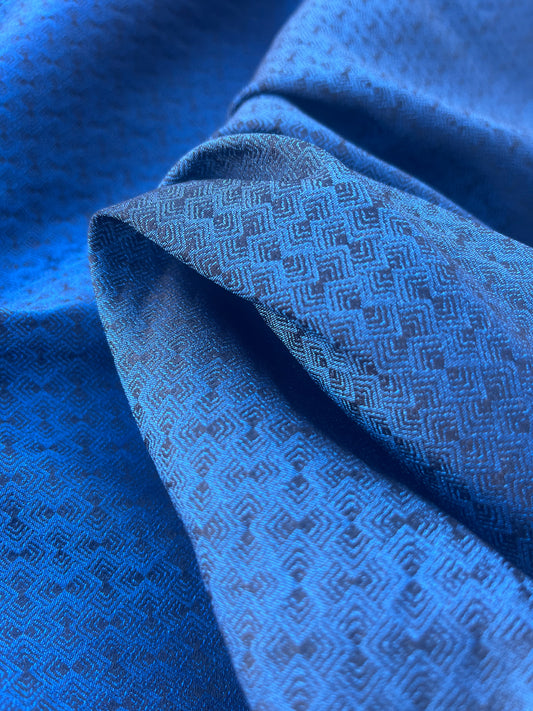 DONDP 1070 cotton jacquard small navy design