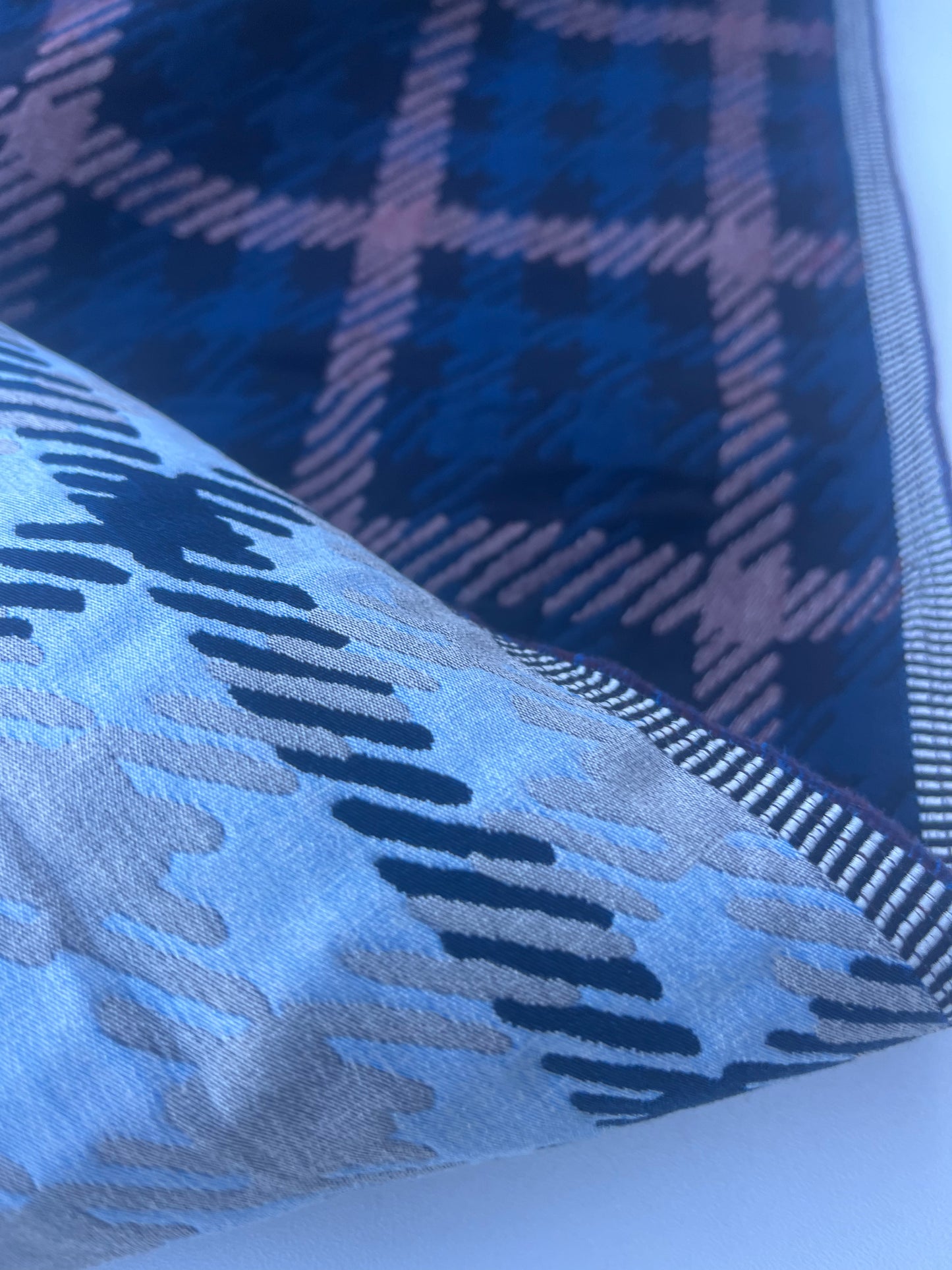 DONDP 1075 checkered double face jacquard stretch