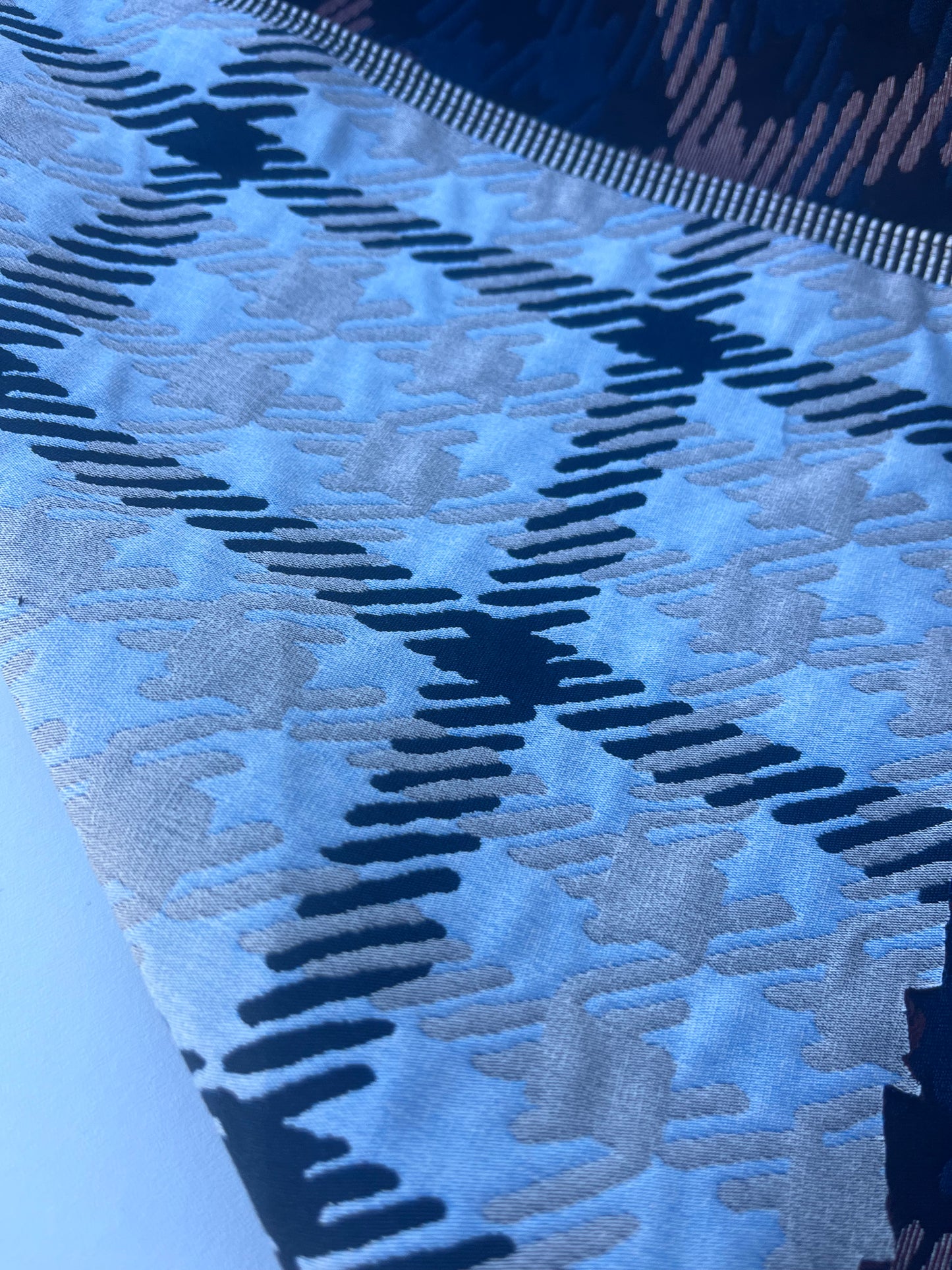 DONDP 1075 checkered double face jacquard stretch