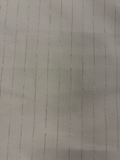 HAGRID 009 ecru striped stretch suiting fabric