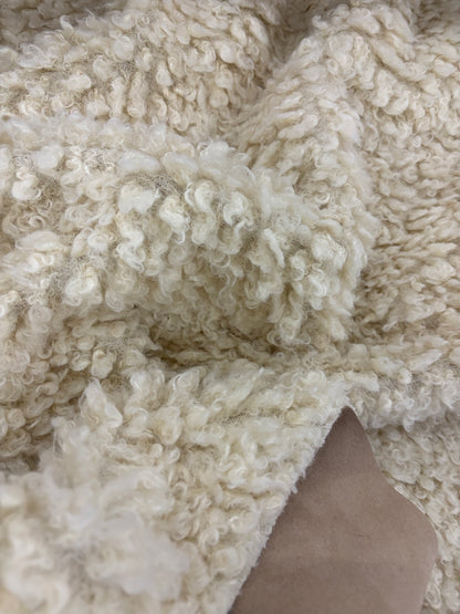 HAGRID 011 double face faux leather and faux fur  ecru
