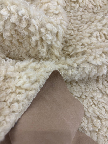 HAGRID 011 double face faux leather and faux fur  ecru
