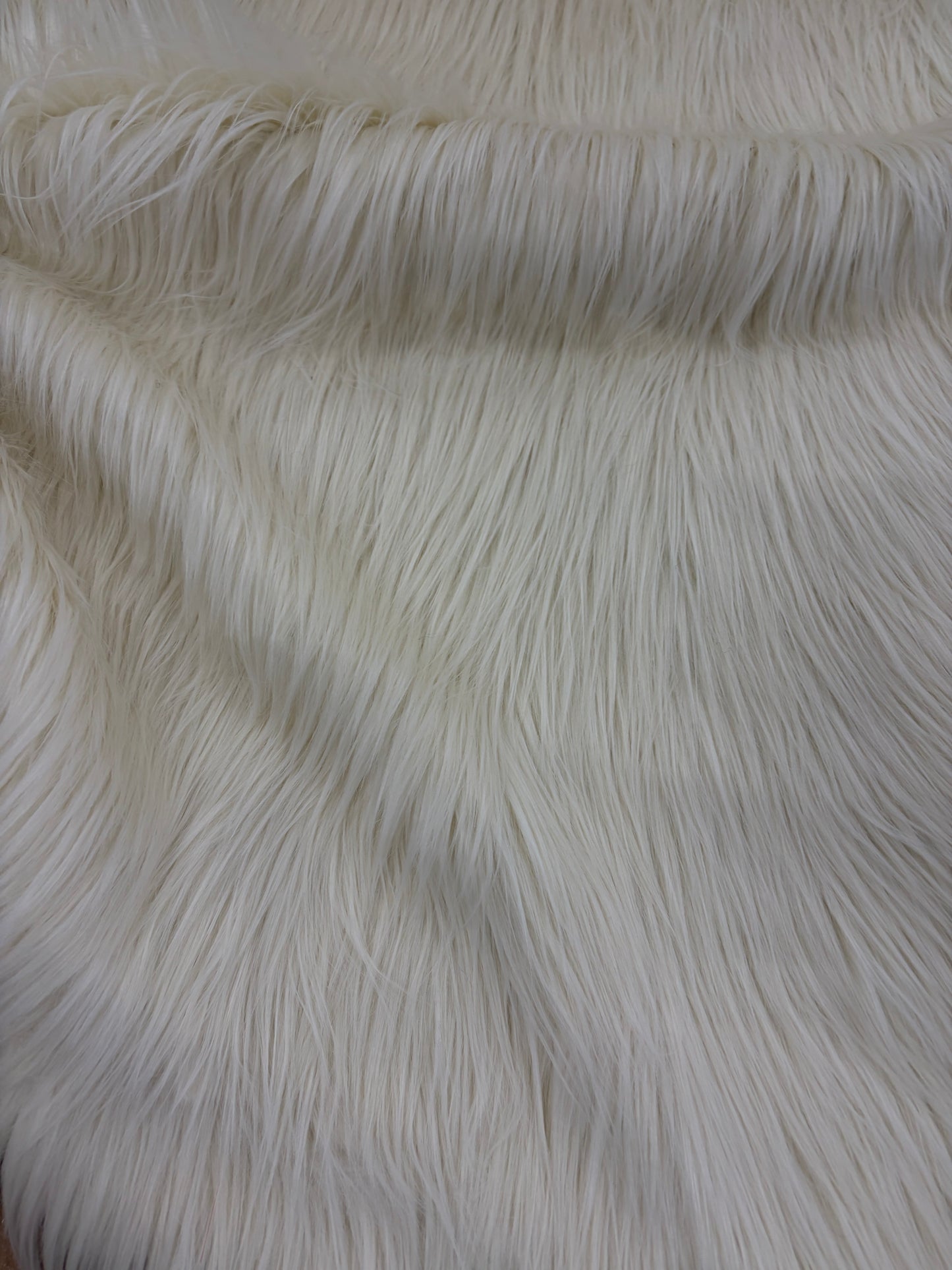 HAGRID 012 fake fur hairy woolen coat fabric ecru