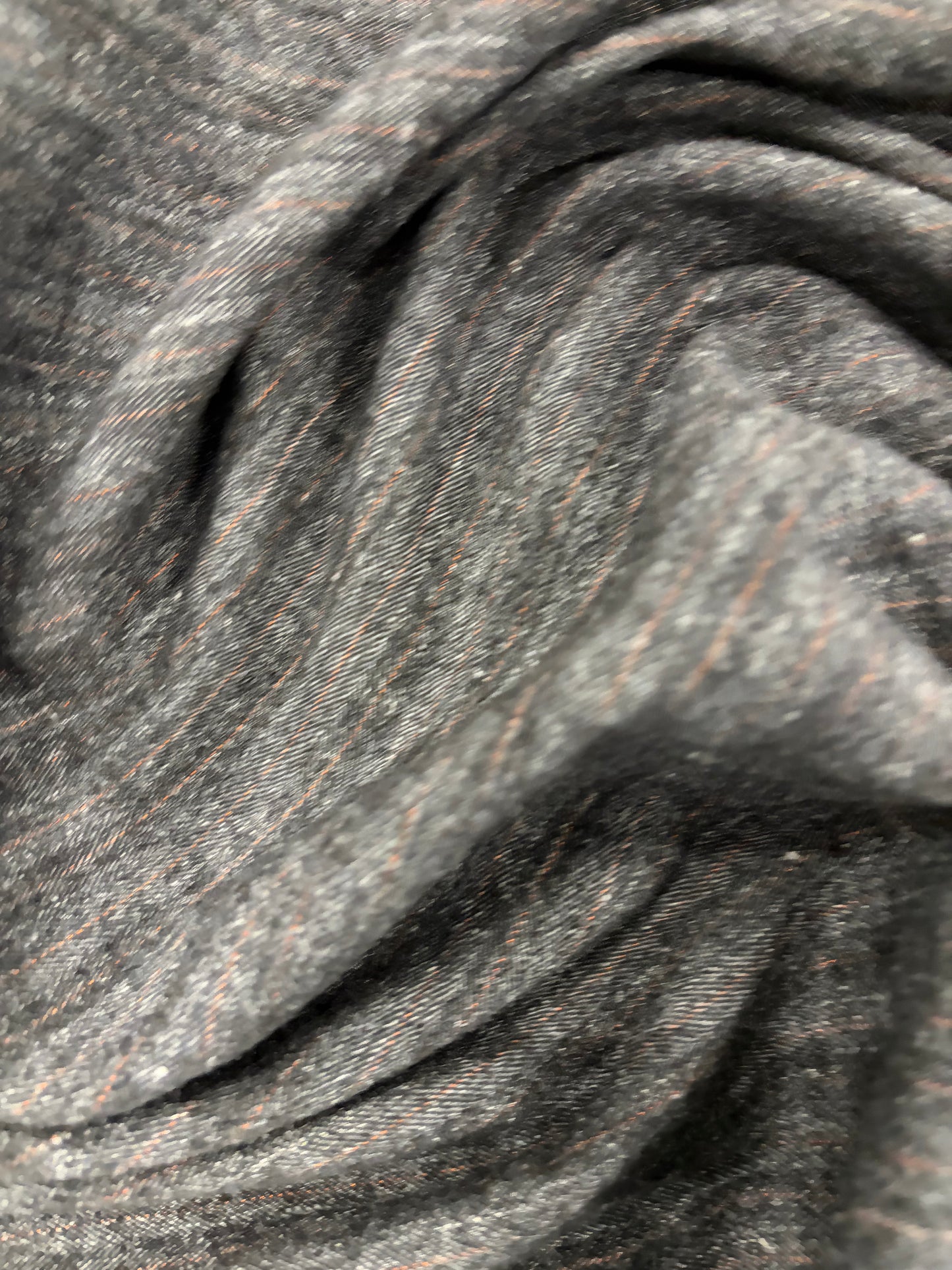 HAGRID 015 grey striped Shetland wool tweed