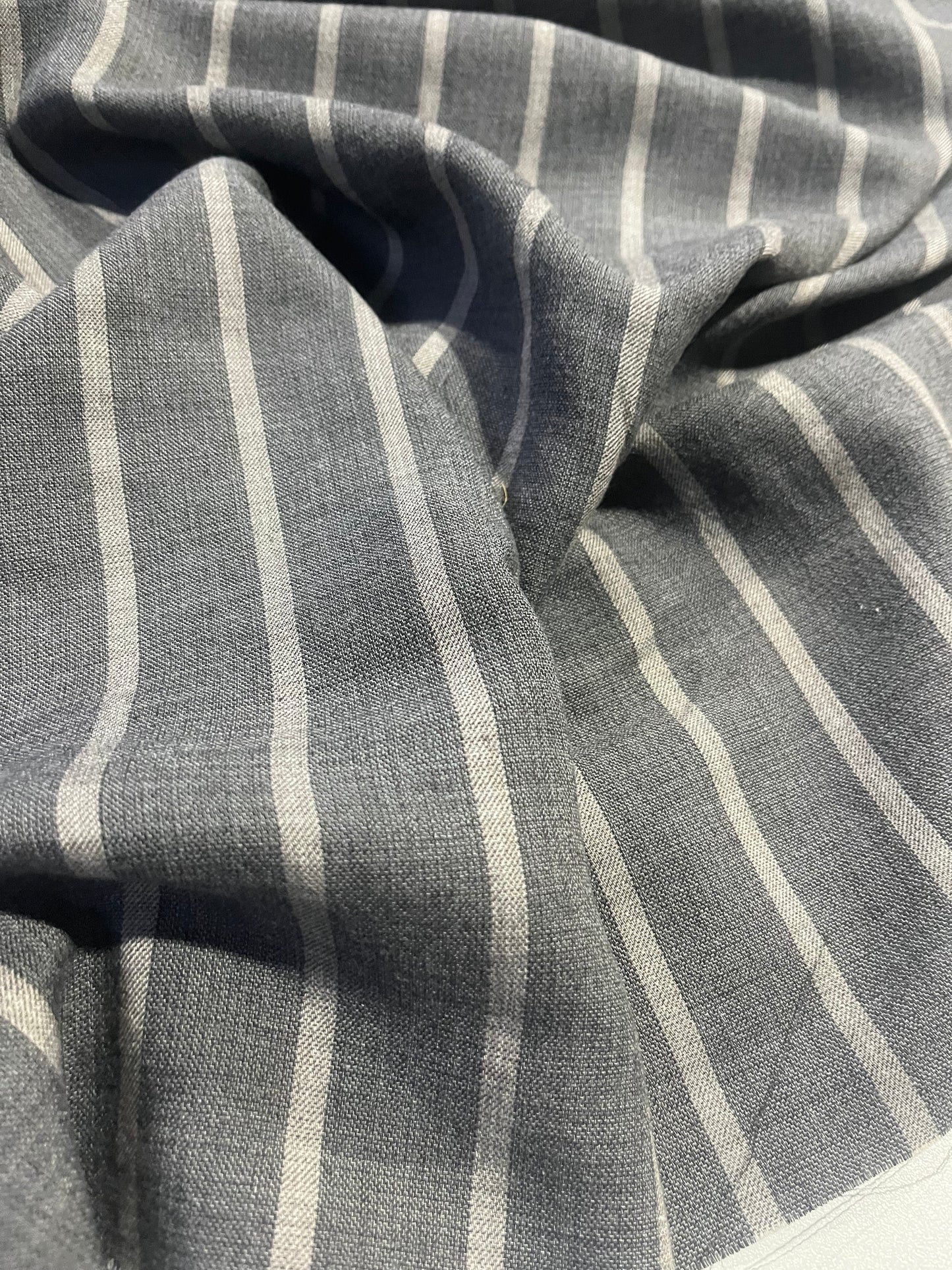 BRIAN 019 viscose/wool stripes